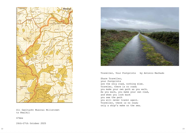 Dublin to Dursey E8. Giorraíonn beirt bóthar/Two shorten the road. Frieda Meaney and Barbara Jeffery