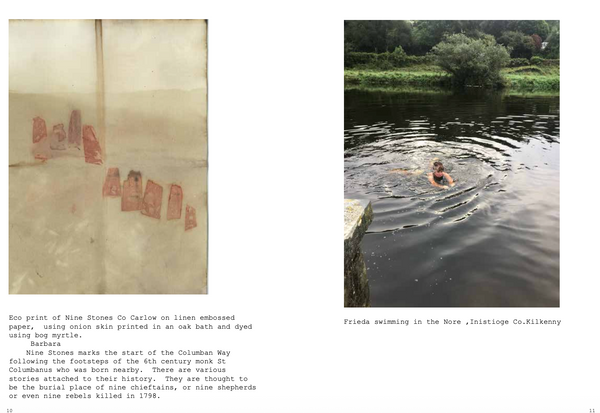 Dublin to Dursey E8. Giorraíonn beirt bóthar/Two shorten the road. Frieda Meaney and Barbara Jeffery