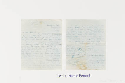 Item 8. Letter to Bernard